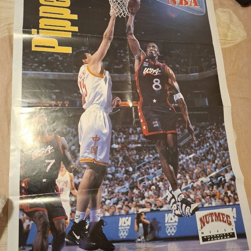 Scotty Pippen giant poster used, large 60×80