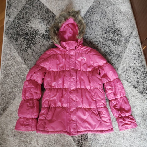 Puma kids winter jacket pink used