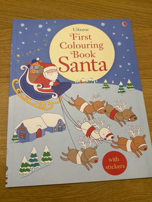 Usborne First Colouring Book Santa καινούργιο