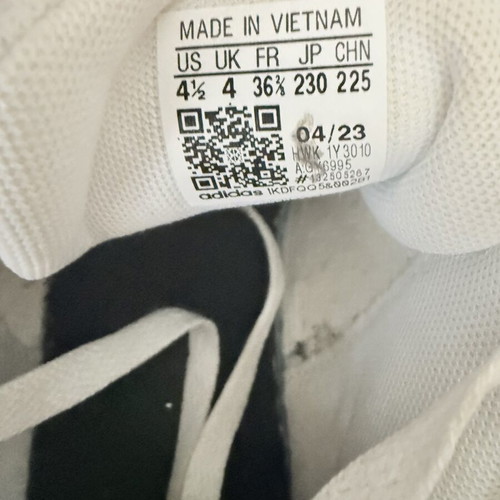Adidas sneakers size 36 used, white and green