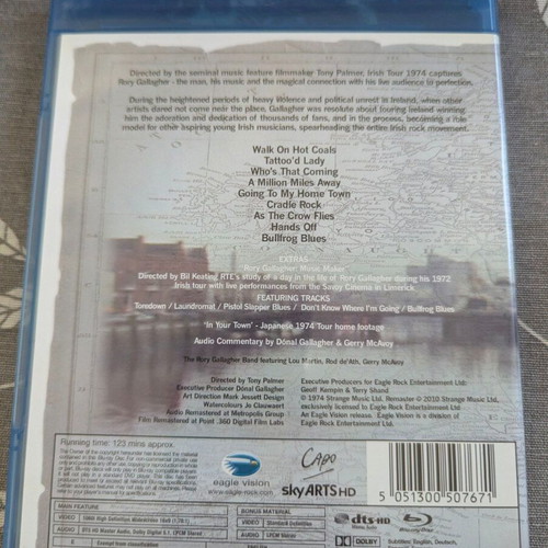 Rory Gallagher Irish Tour 1974 Blu Ray like new, rock