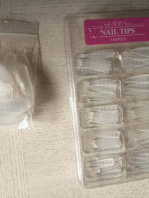Dual nail tips molds for gel extension new