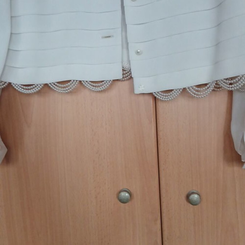 Πουκάμισο γυναικείο 100% viscose σαν καινούργιο, με πέρλες στο τελείωμα