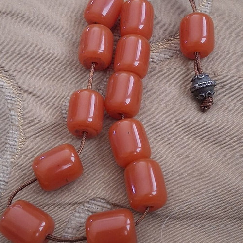 Komboloi beads from old worry beads