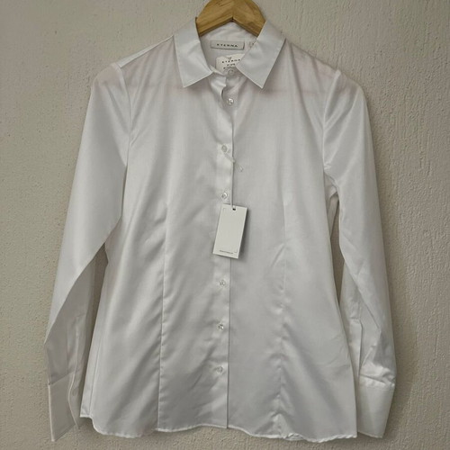 Eterna Opaque Cover Shirt women's white size 34 new