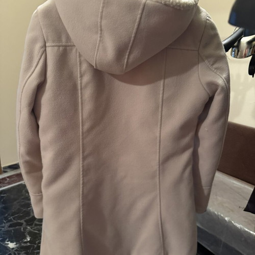Only beige coat with hood like new, size S