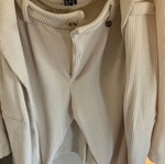 A.L.E. women's corduroy suit new, ivory, size XL