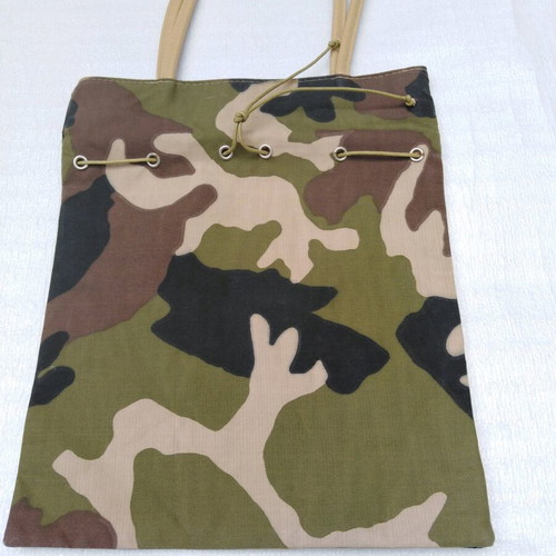 A.L.E. camouflage shoulder bag new, beige and green