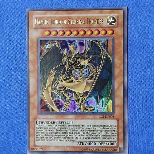 Hamon, Lord of Striking Thunder used Yu-Gi-Oh! card Ultra Rare