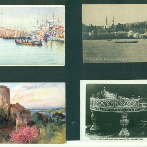 Old Constantinople postcards used, set of 20, 1900-1910 views