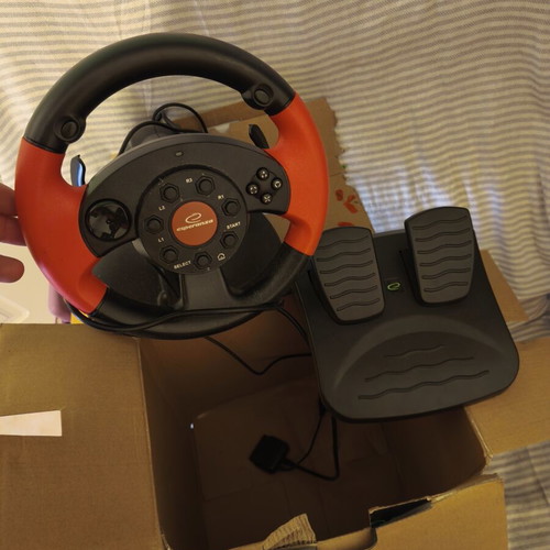 Steering wheel with pedals like new for PC