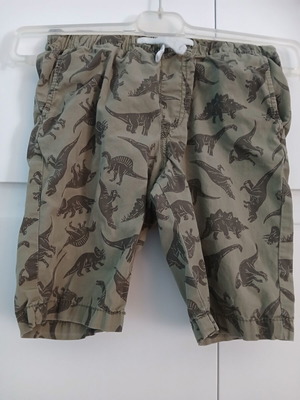 H&M Dinosaur Shorts used, size 128 cm, green, age 8