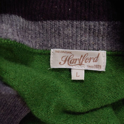 Hartford wool modern men's cardigan used, green size M/L