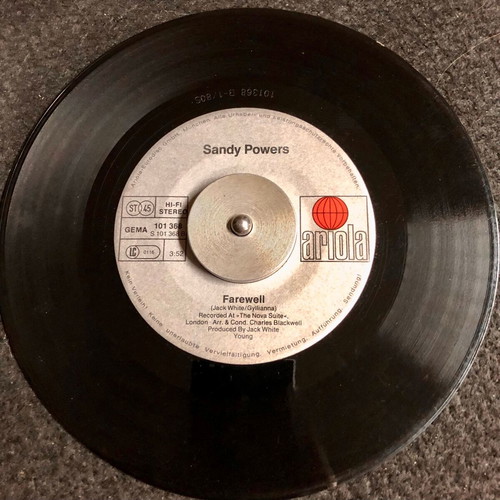 Sandy Powers Feelings vinyl 7" single used, pop