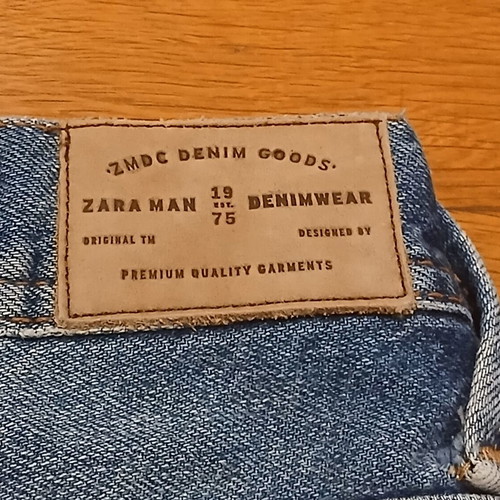 Zara Man Denim Bermuda Size 40 Large Like New Blue