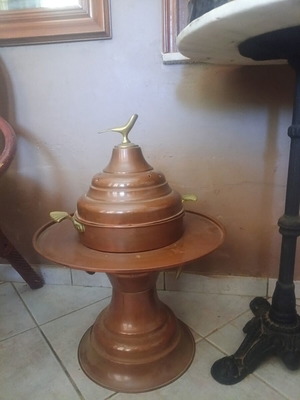 Copper Mangali like new, height 70 cm, width 45 cm