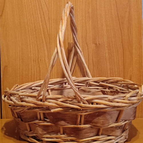 Decorative wicker basket used