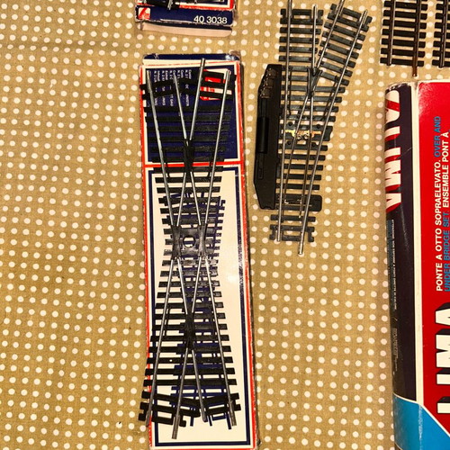 Lima H0 Train Tracks used, Italian, pack with 16 bridge pieces
