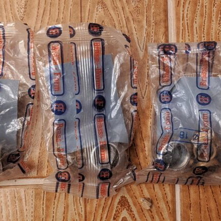 Brass-Form Heating Fittings Set Ø18 New, Pack of 4 Sealed
