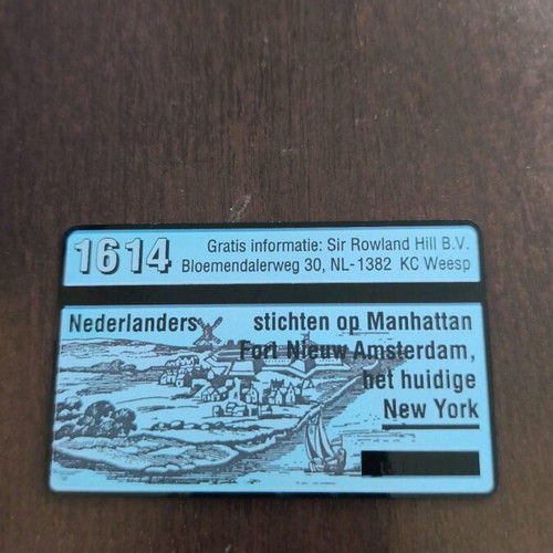 Dutch phone card used, 5,000 copies