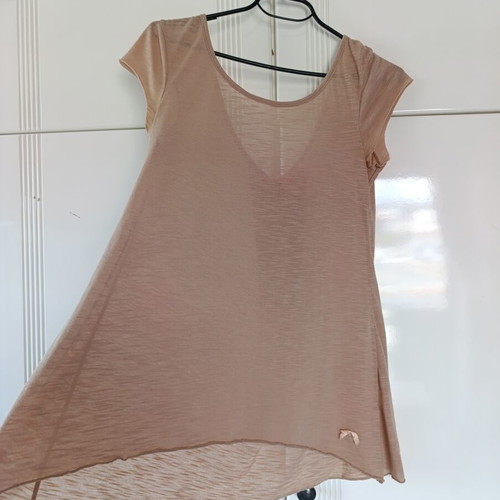 Lynne romantic blouse like new, beige, size S