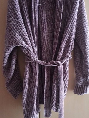 Oysho cardigan pink like new with velvety texture size M