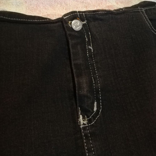 Asymmetric denim skirt like new, black, size M 38 10