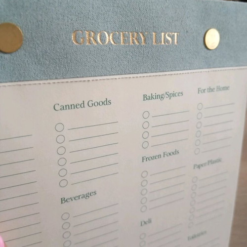 Tiger grocery list notebook new with English categories