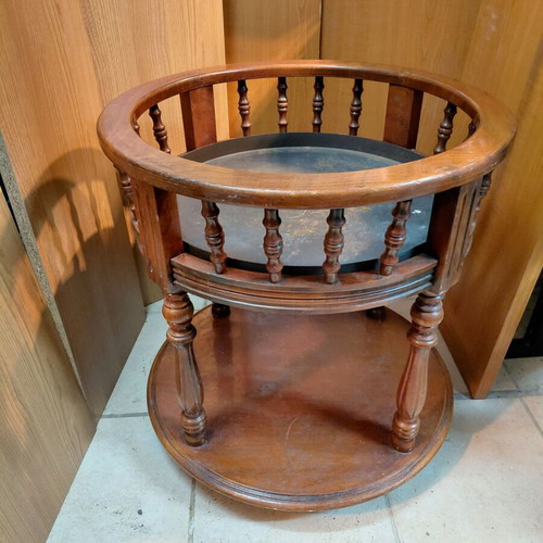 Solid Carved Antique Bar Table like new
