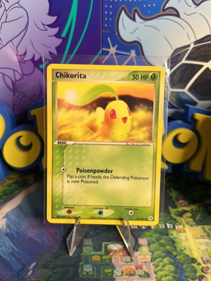 Chikorita Ex Hidden Legends vintage Pokemon κάρτα σαν καινούργιο
