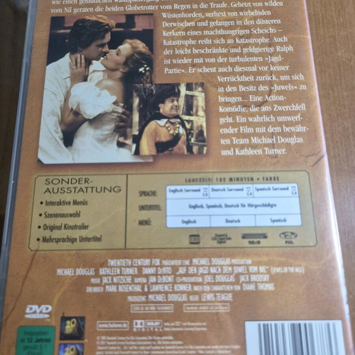 Auf der Jagd nach dem Juwel vom Nil DVD like new, comedy with subtitles
