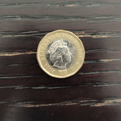 British pound 2016 used in protective capsule