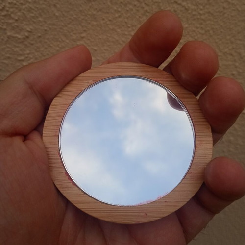 Orzene Beer Recipes Wooden Pocket Mirror used