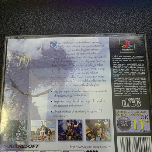Final Fantasy IX Original Version PS1 used, complete