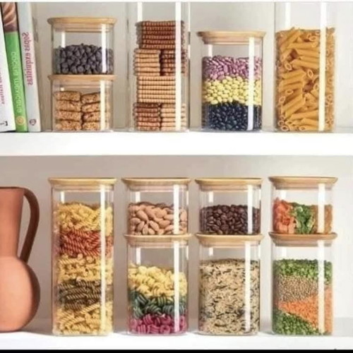 Crystal Bamboo Tupperware 1.9L new with airtight bamboo lid
