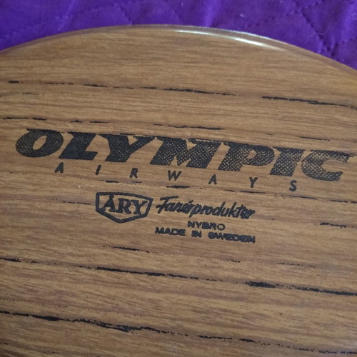 Olympic Airways toiletry set new with tray and spoon