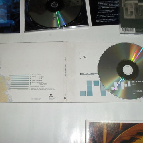 5 original electronic music CDs used with slightly damaged digipaks