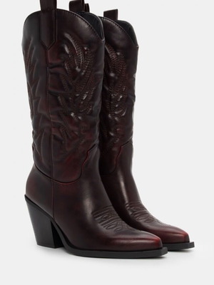 Cowboy boots Luigi new, size 37, black and red