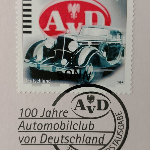German stamps 1999 first day cover Bonn, unsealed block