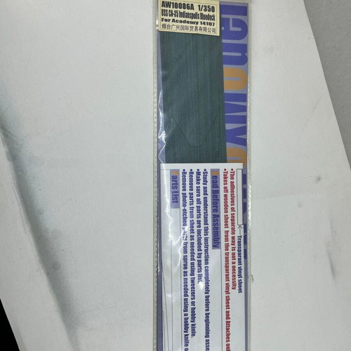Blue Deck sticker for USS CA-35 Indianapolis Academy model 1/350 new