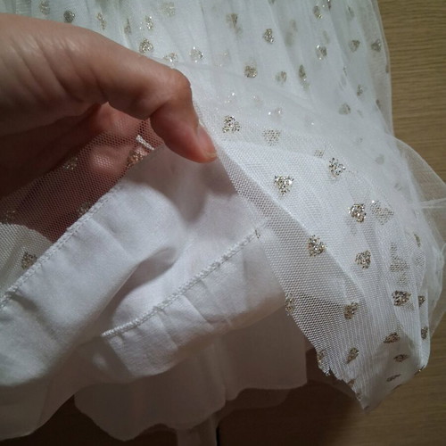 Evita dress and coat set for 3-year-old girls new, beige and gold glitter