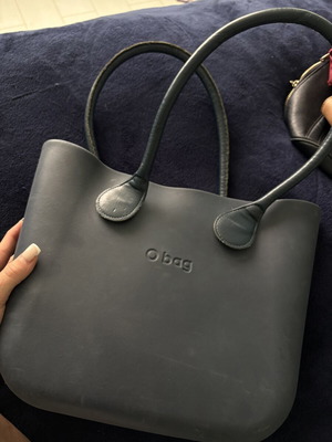 Obag handbag used, dark blue