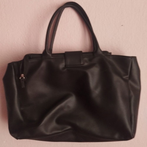 Avon women's handbag black with decorative studs new