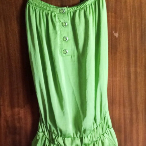 Paranoia strapless jumpsuit green like new, size S