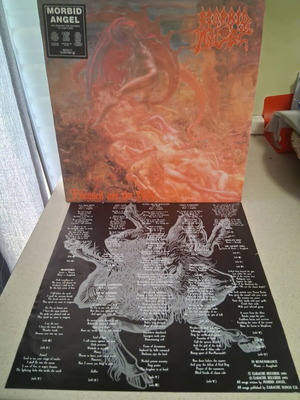 Morbid Angel Blessed Are The Sick vinyl record, metal, Earache MOSH 31 UK 1991