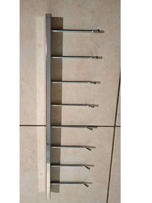 Wall belt rack like new, chrome, 50 cm