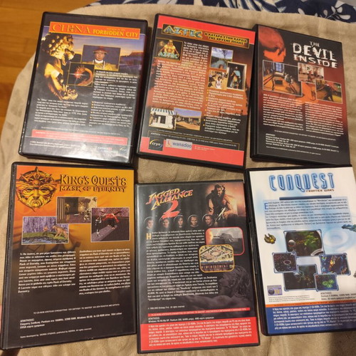 6 PC Games New PC Master China Aztec The Devil Inside Kings Quest 8 Jagged Alliance Conquest