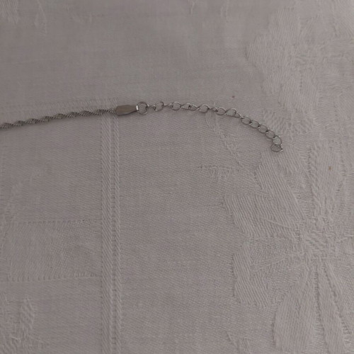Bracelet made of stainless steel like new, silver color, length 17+5 cm