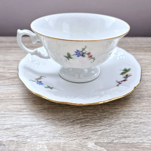Porcelain double tea set new, marked Poland