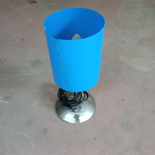 Metal table lamp used